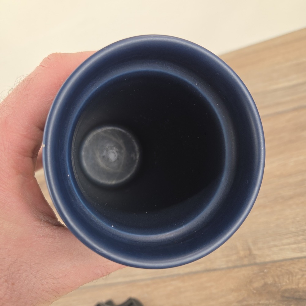 Starbucks 2017 Navy Blue Siren Mermaid Ceramic Tumbler Mug 12oz Anniversary - Picture 9 of 11